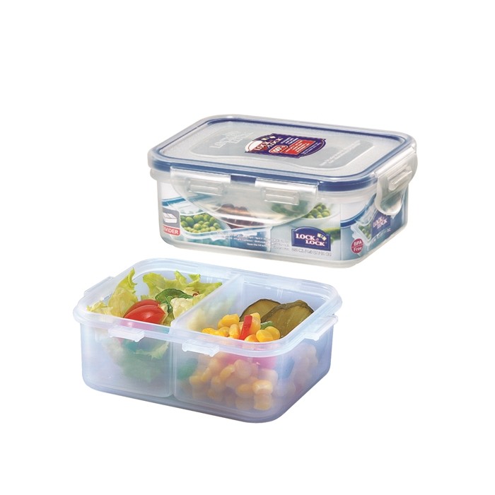 Pote Plástico Hermético com Divisórias Removíveis, 350ml HPL806C - Lock & Lock