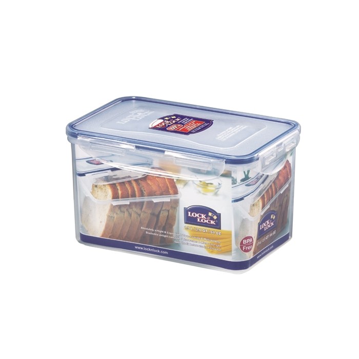 Pote Plástico Hermético para Pão Integral, 1,9 lts HPL818 - Lock & Lock