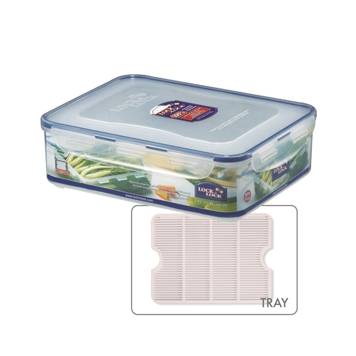 Pote Plástico Hermético com Grade Removível, 3,9lts HPL834 - Lock & Lock