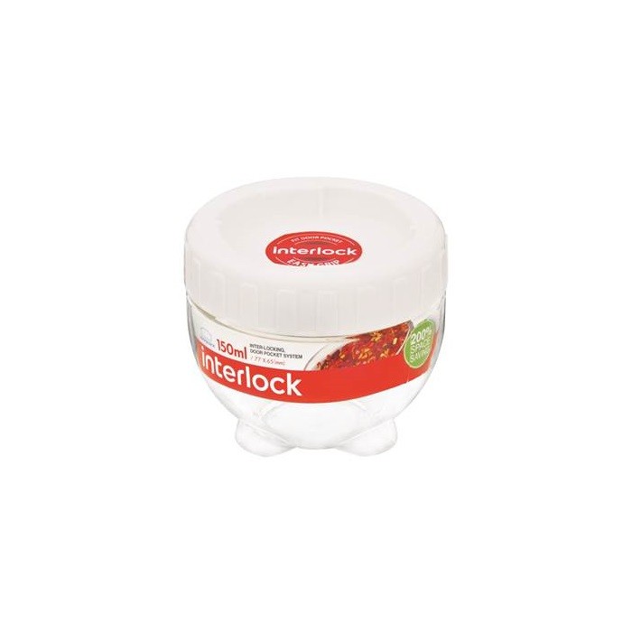 Pote Plástico Hermético com Tampa de Rosca, 150ml INL201 - Lock & Lock