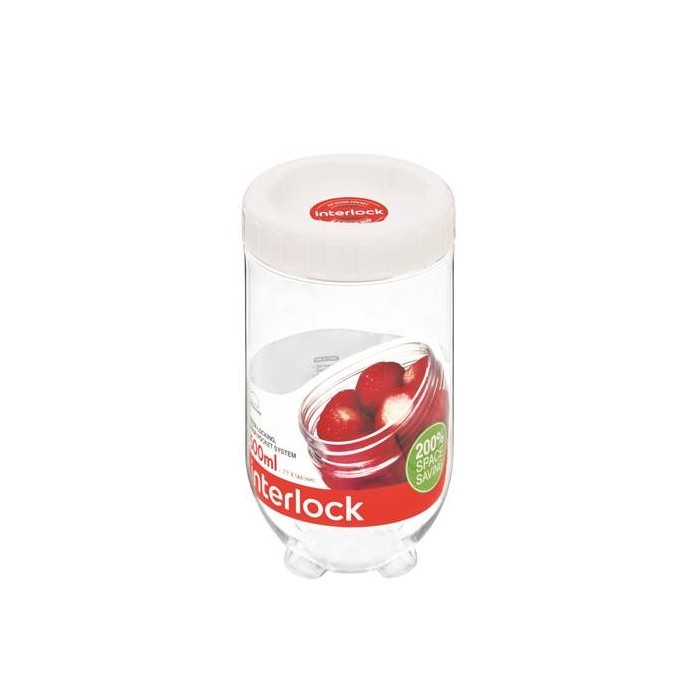 Pote Plástico Hermético com Tampa de Rosca, 500ml INL203 - Lock & Lock