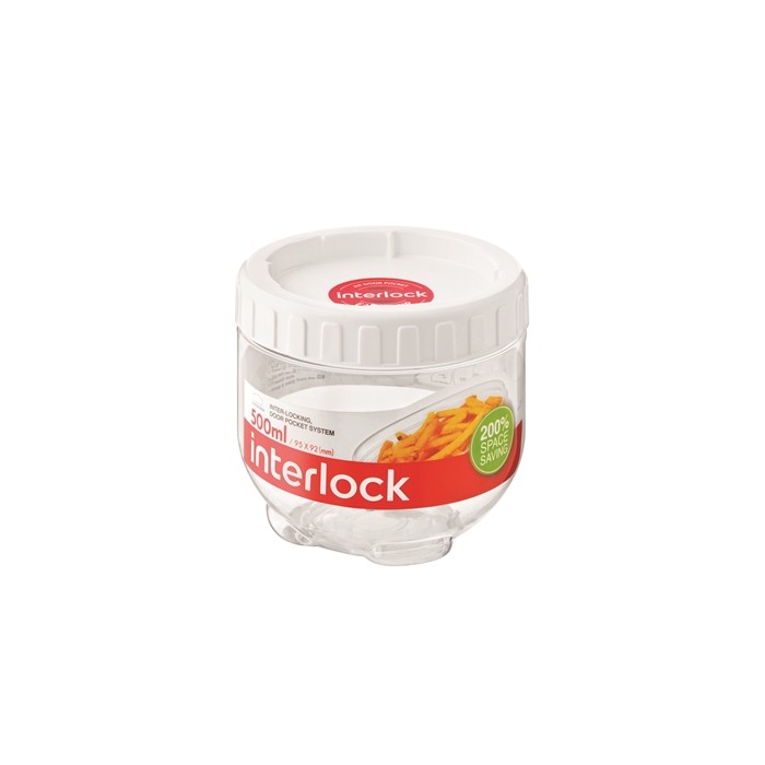 Pote Plástico Hermético com Tampa de Rosca, 500ml INL301 - Lock & Lock