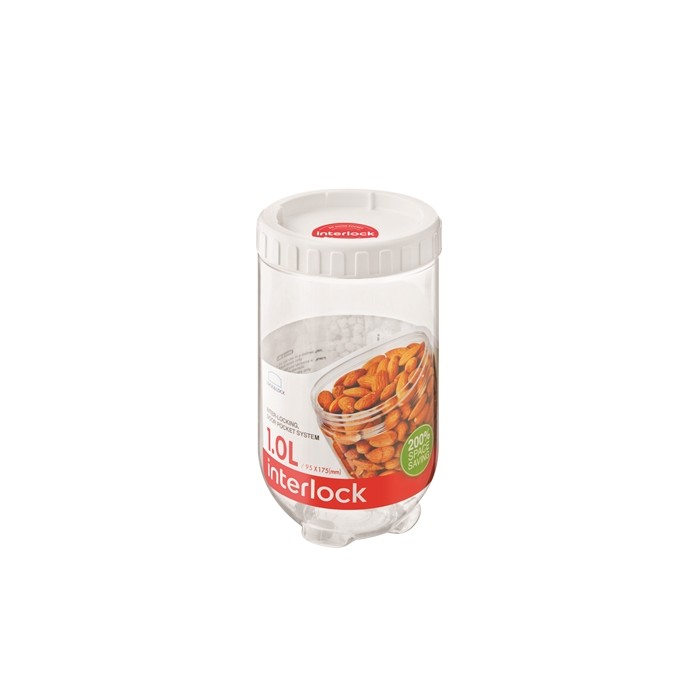 Pote Plástico Hermético com Tampa de Rosca, 1 litro INL302 - Lock & Lock