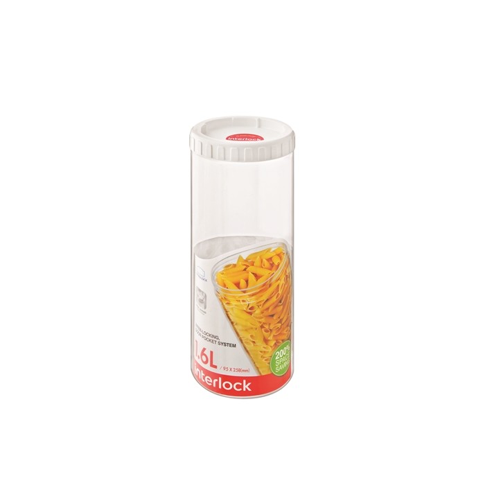 Pote Plástico Hermético com Tampa de Rosca, 1,6 lts INL303 - Lock & Lock