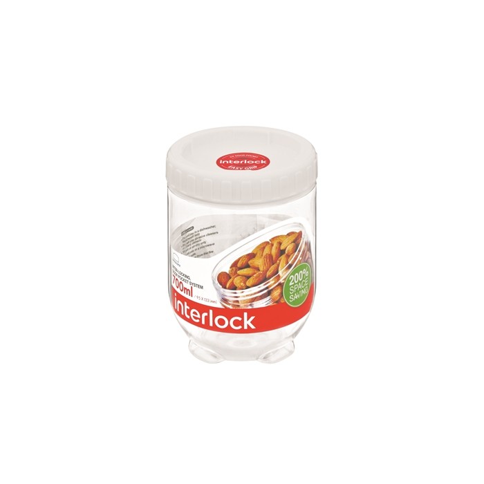 Pote Plástico Hermético com Tampa de Rosca, 700ml INL304 - Lock & Lock