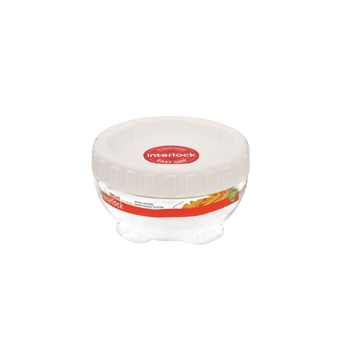 Pote Plástico Hermético com Tampa de Rosca, 180ml INL305 - Lock & Lock
