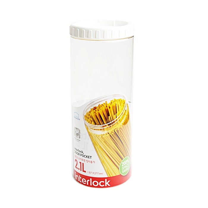 Pote Plástico Hermético com Tampa de Rosca, 2,1 lts INL403 - Lock & Lock