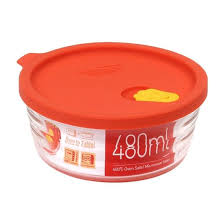 Pote de Vidro Refratário com Tampa de Silicone, 480ml LLG761 - Lock & Lock