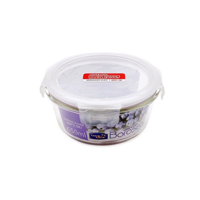 Pote de Vidro Refratário Hermético, 650ml LLG831 - Lock & Lock QUEIMA DE ESTOQUE