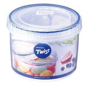 Pote Plástico Hermético com Tampa de Rosca, 640ml LLS131 - Lock & Lock
